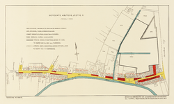 214329 Kaart van de Zonstraat te Utrecht; met weergave van kadastrale percelen met nummering, huisnummers en aanduiding ...